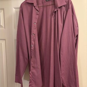 Calvin Klein Men's Casual Pink Button Down Shirt
